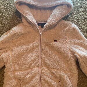 Tommy Hilfiger Women's Pink Sherpa Jacket Small
